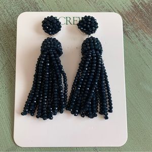 J. Crew Faceted Tassel Earrings
